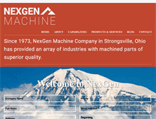 Tablet Screenshot of nexgenmachine.com